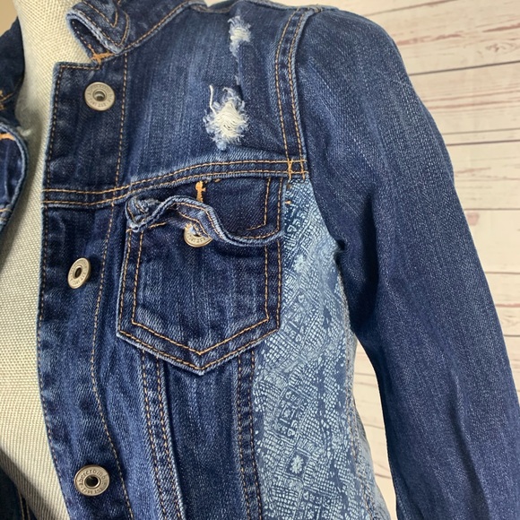 Kids Abercrombie Jean Jacket Size Large Girls - Picture 3 of 8